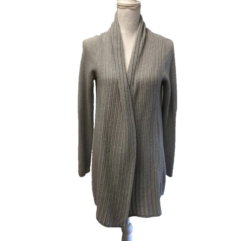 Kinross Cashmere Sweater Jumper Womens Small Gray‎ Mid Length Office Career